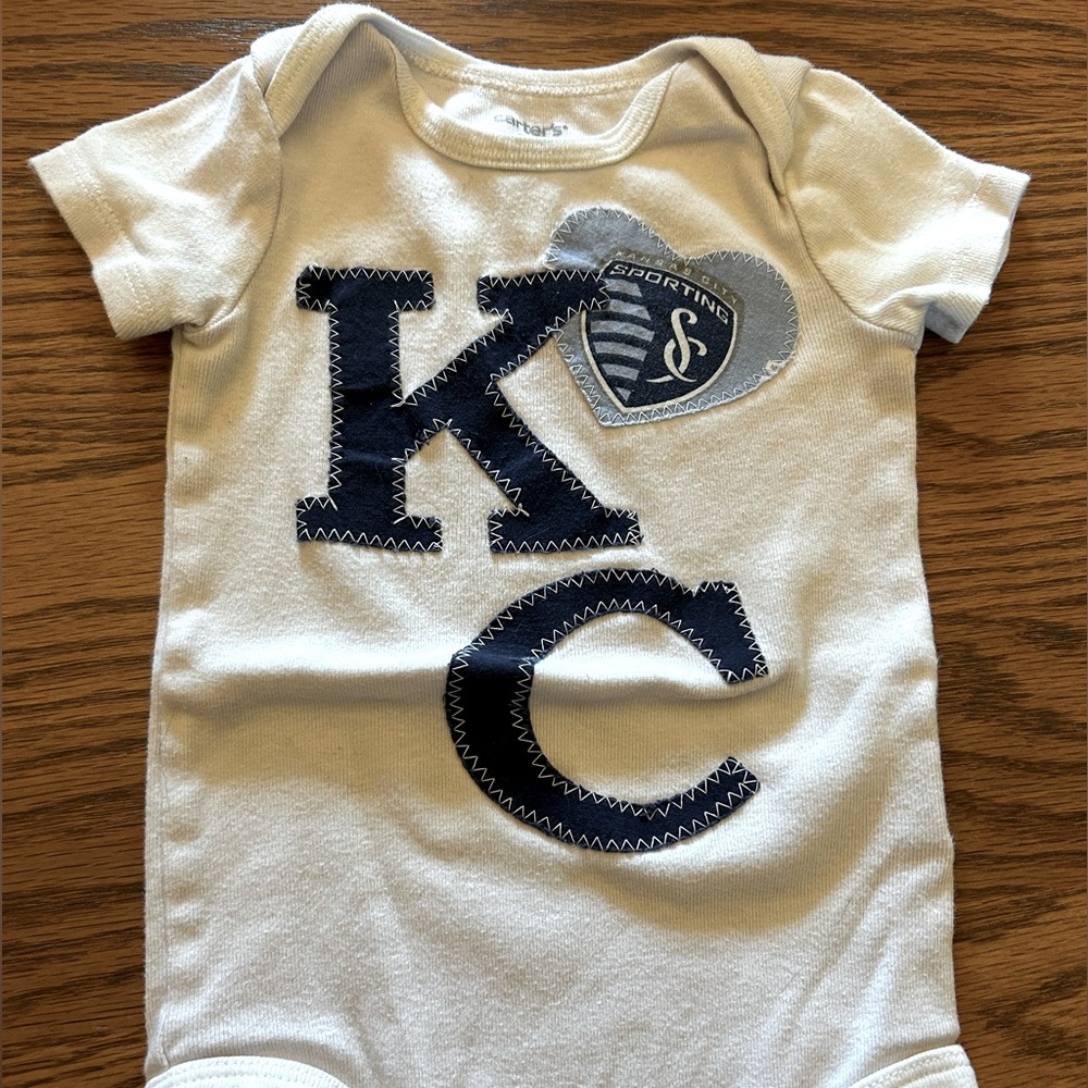 Sporting KC Baby Onesie - custom made